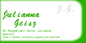 julianna geisz business card